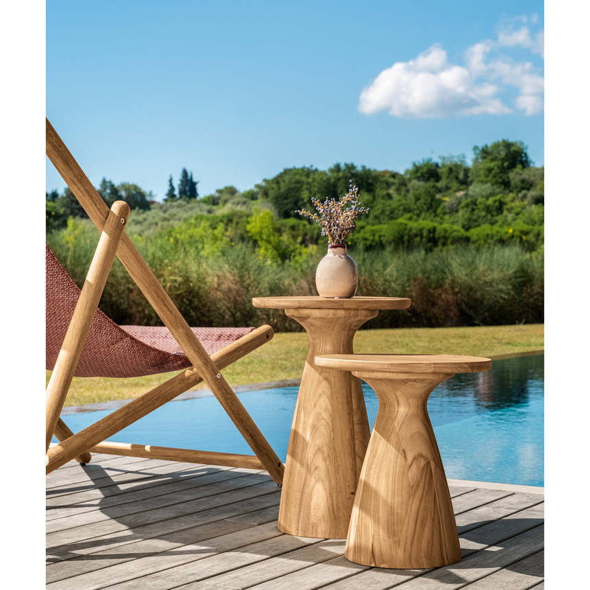 Teak Conical Coffee Table | Talenti Parker | Italianfurniture.com