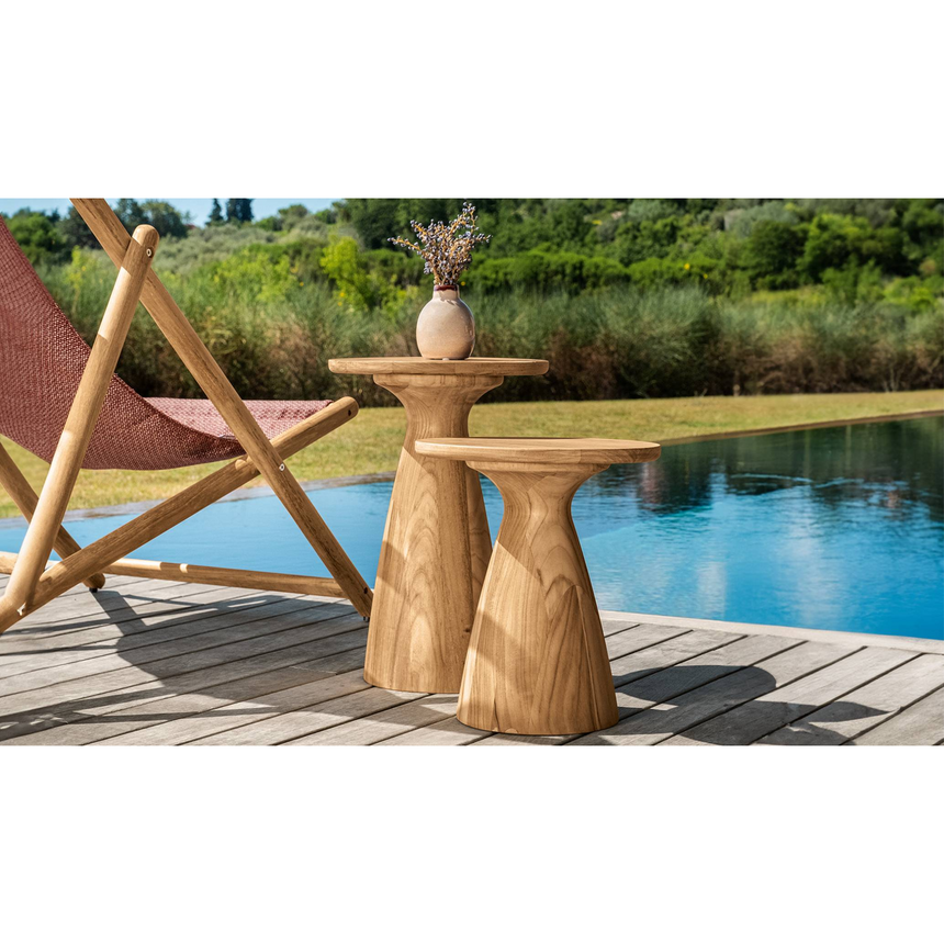 Teak Conical Coffee Table | Talenti Parker | Italianfurniture.com