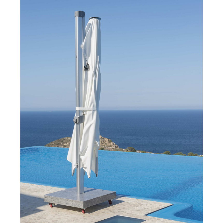 White Modern Parasol | Talenti Zeus | Italianfurniture.com