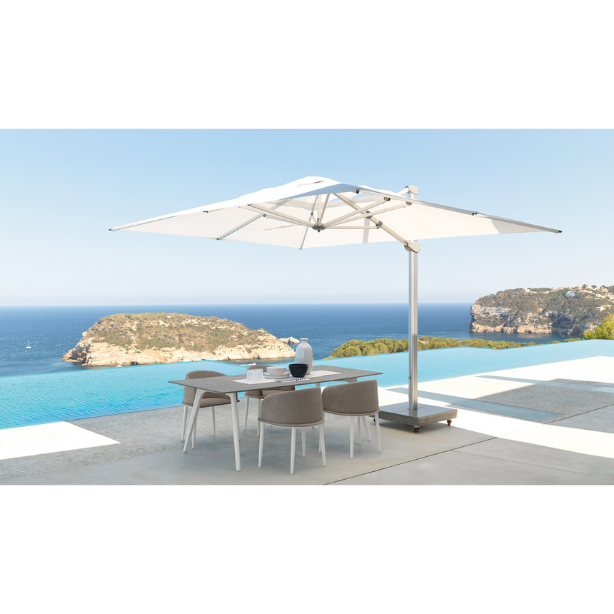 White Modern Parasol | Talenti Zeus | Italianfurniture.com