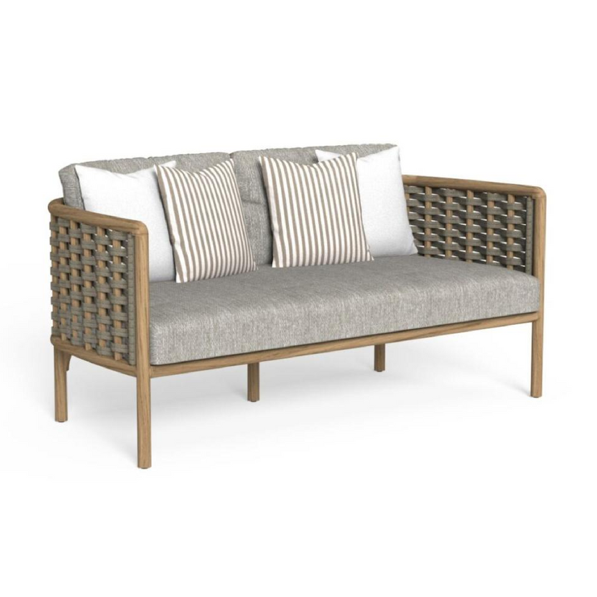 Gray 2-Seater Rope Outdoor Sofa | Talenti Prichi | Italianfurniture.com