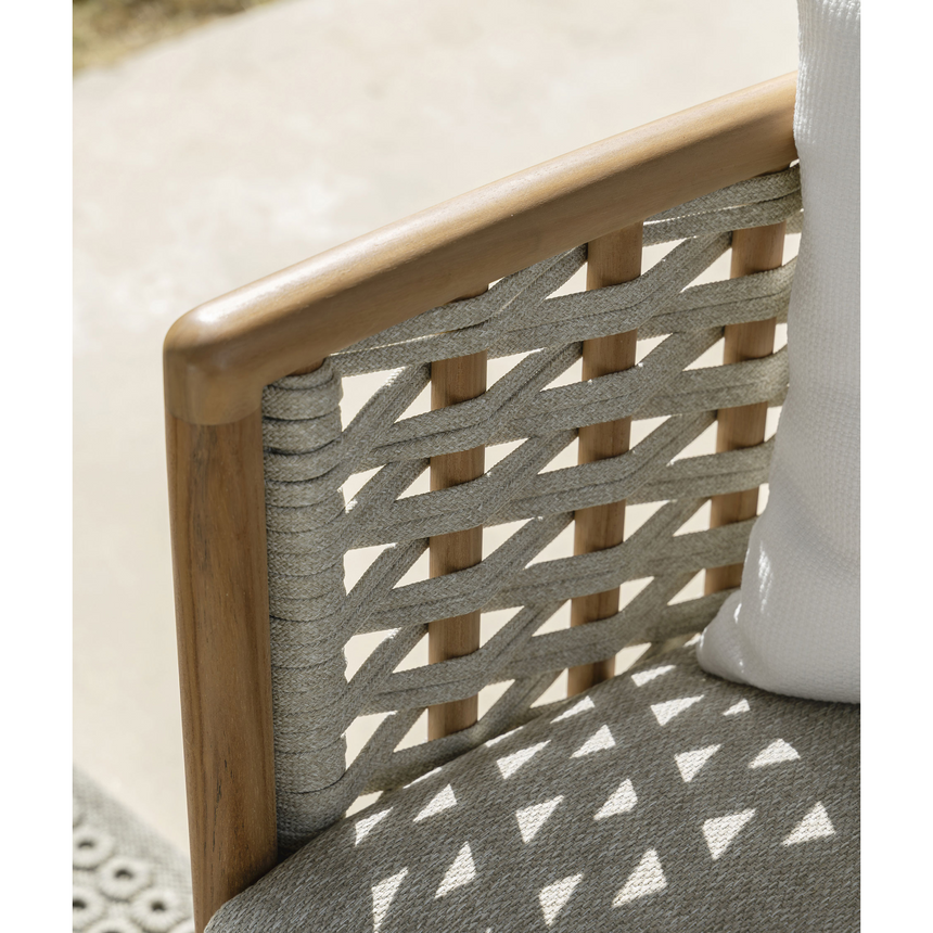 Gray 2-Seater Rope Outdoor Sofa | Talenti Prichi | Italianfurniture.com