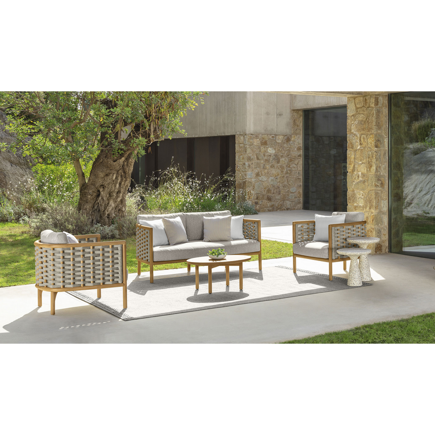 Gray 2-Seater Rope Outdoor Sofa | Talenti Prichi | Italianfurniture.com