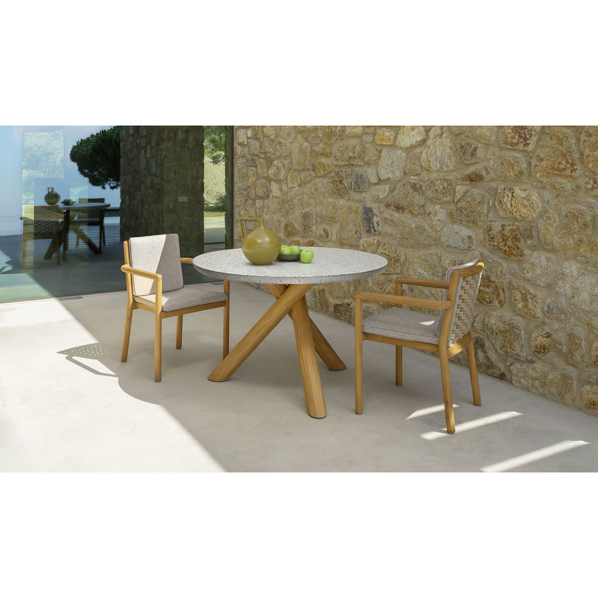 Gray Rope Outdoor Dining Armchair | Talenti Prichi | Italianfurniture.com