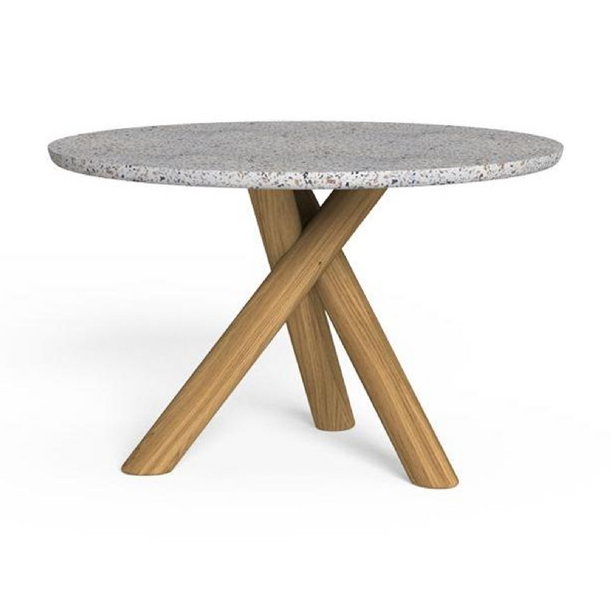 Round Terrazzo Outdoor Dining Table | Talenti Prichi | Italianfurniture.com