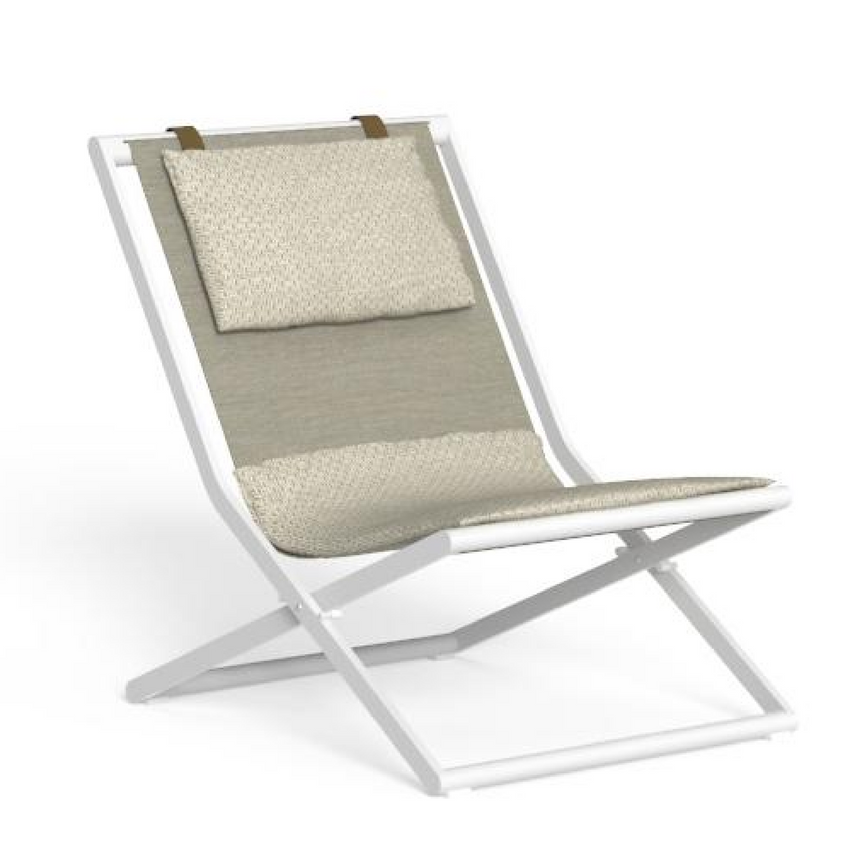 Crisscross Base Deck chair | Talenti Riviera | Italianfurniture.com