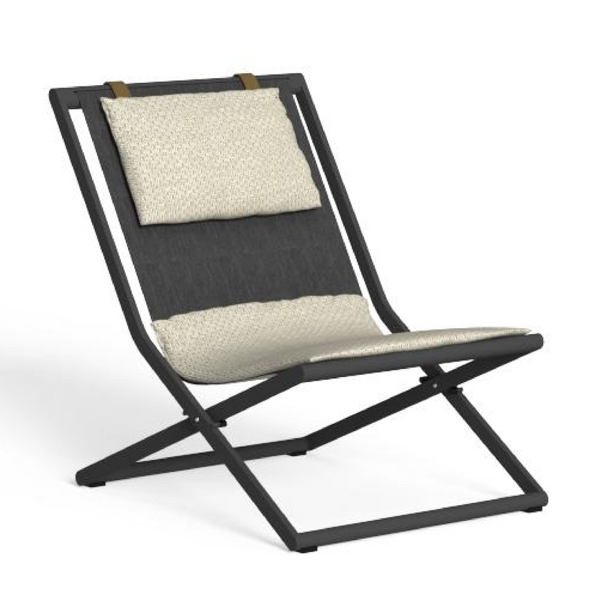 Crisscross Base Deck chair | Talenti Riviera | Italianfurniture.com