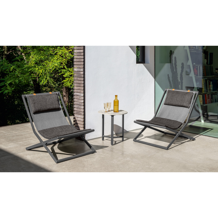 Crisscross Base Deck chair | Talenti Riviera | Italianfurniture.com