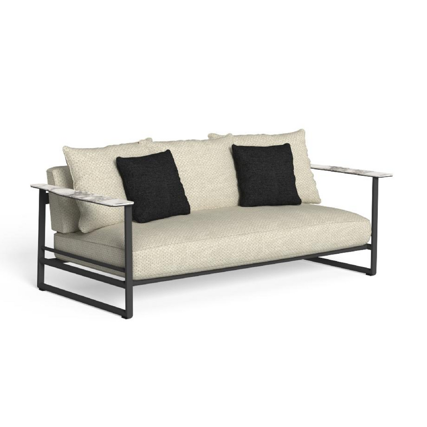 Marble Armed Outdoor 2-Seater Sofa | Talenti Riviera | Italianfurniture.com
