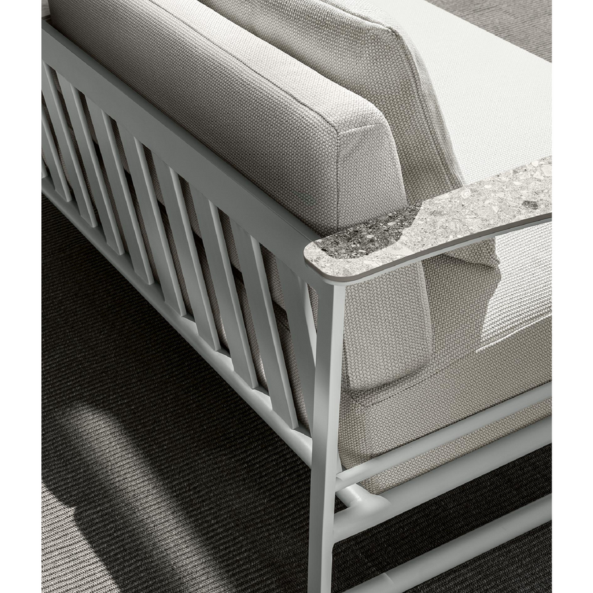 Marble Armed Outdoor 2-Seater Sofa | Talenti Riviera | Italianfurniture.com