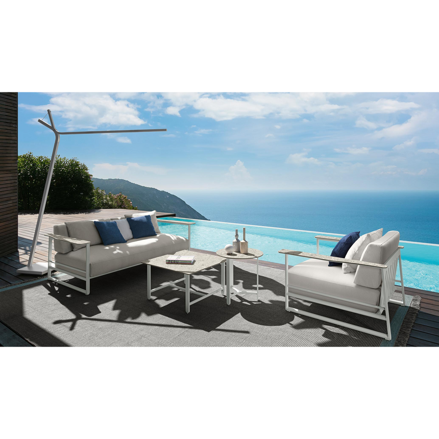 Marble Armed Outdoor 2-Seater Sofa | Talenti Riviera | Italianfurniture.com