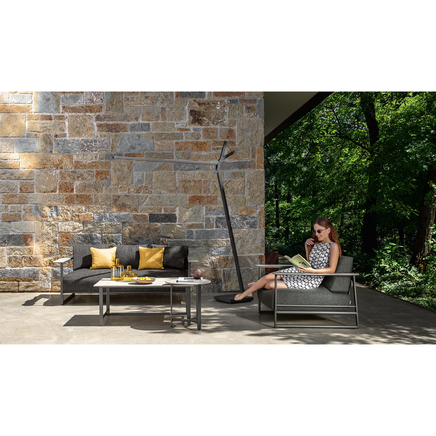 Marble Armed Outdoor Armchair | Talenti Riviera | Italianfurniture.com