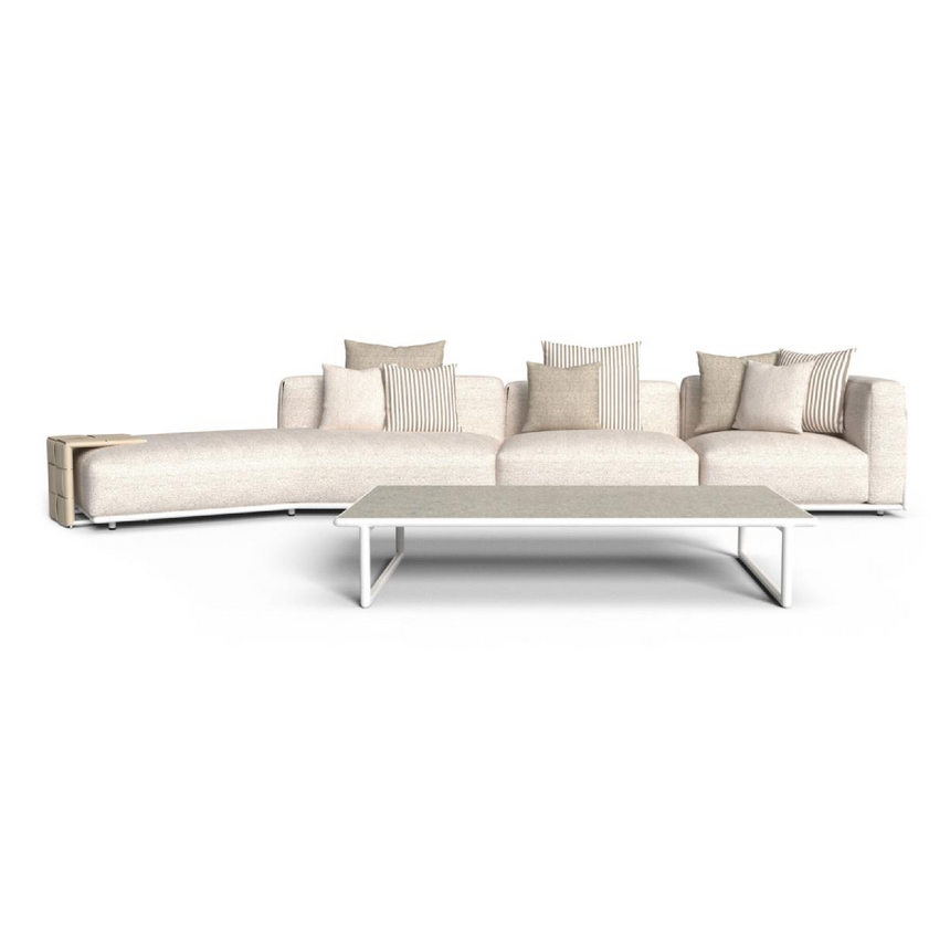 Leather Band Outdoor Modular Sofa | Talenti Tressé | Italianfurniture.com