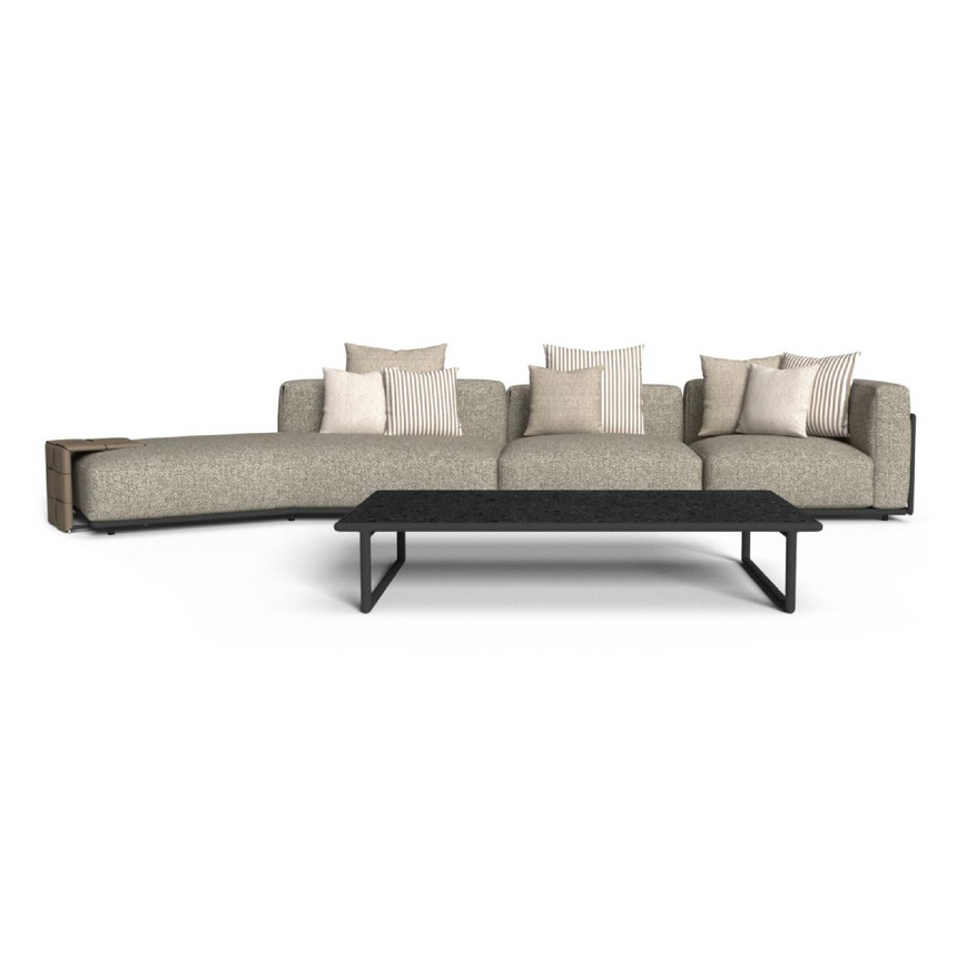 Leather Band Outdoor Modular Sofa | Talenti Tressé | Italianfurniture.com