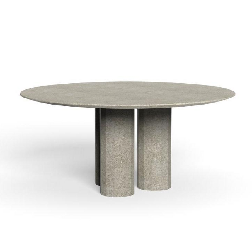 Round Concrete Outdoor Dining Table | Talenti Salinas | Italianfurniture.com