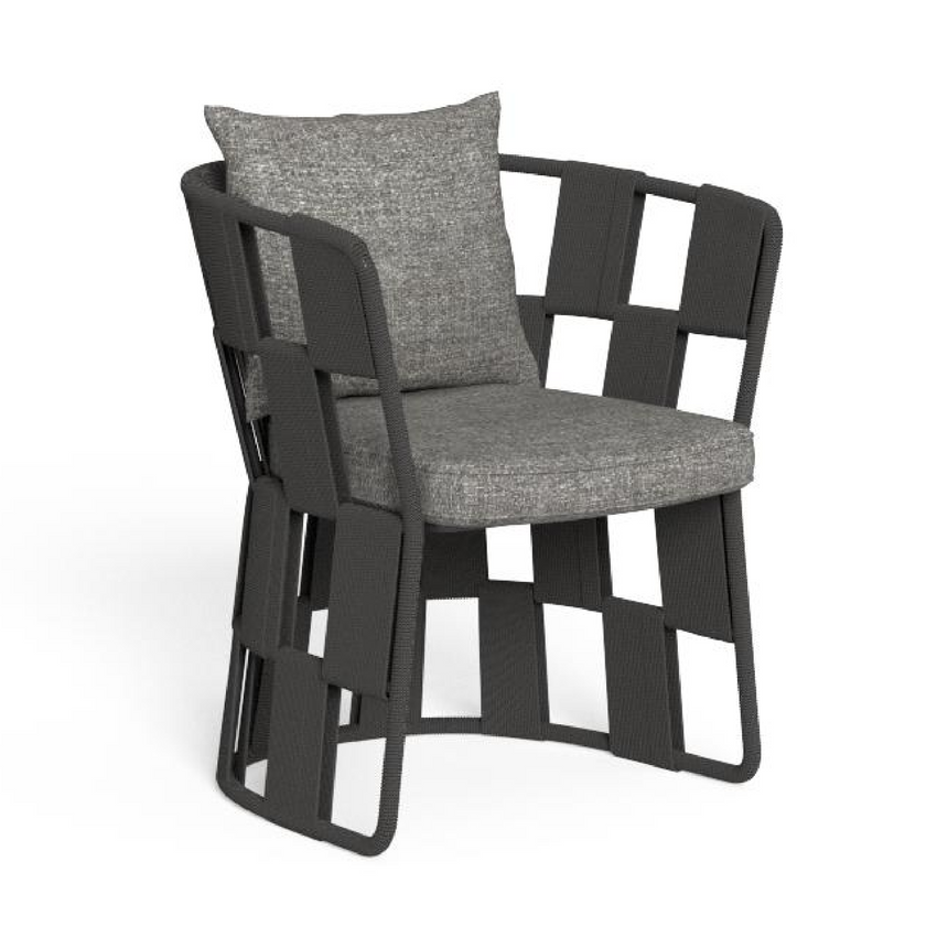 Geometric Rope Outdoor Dining Chair | Talenti Scacco | Italianfurniture.com