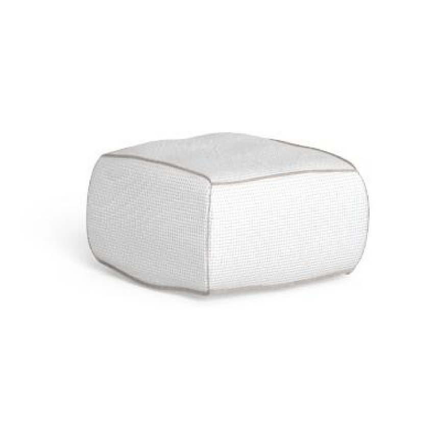 Piped Outdoor Square Pouf | Talenti Sacco | Italianfurniture.com