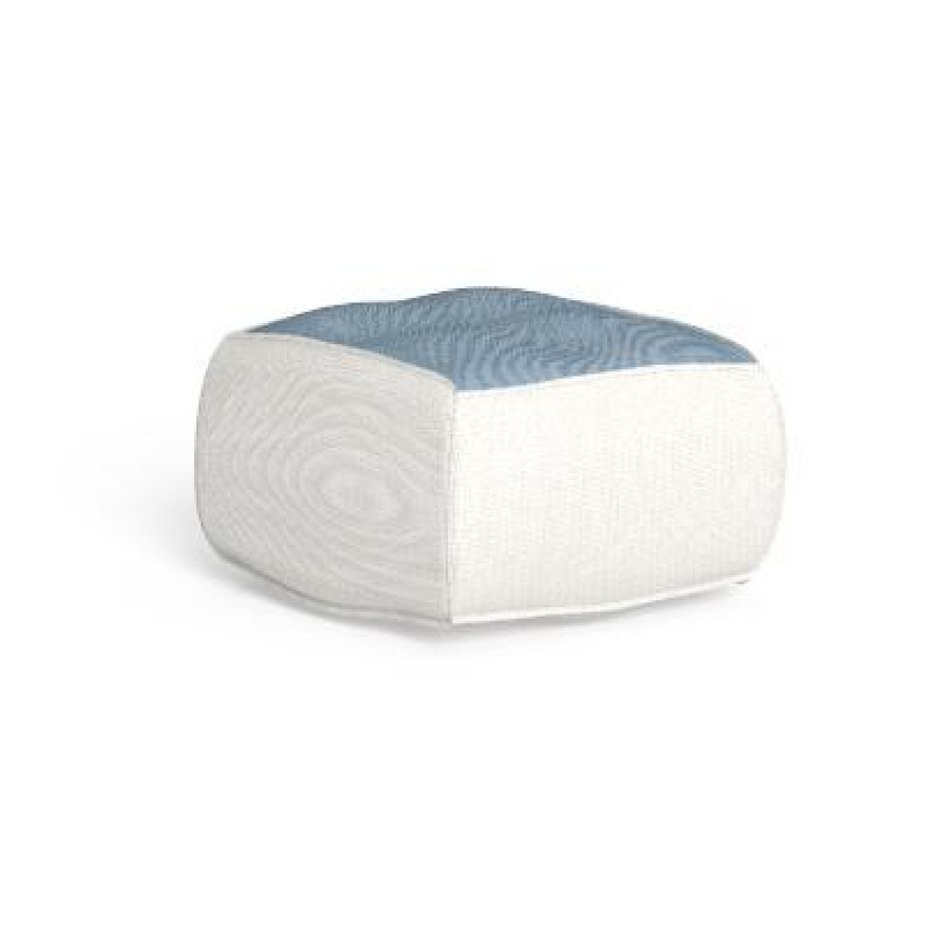 Piped Outdoor Square Pouf | Talenti Sacco | Italianfurniture.com