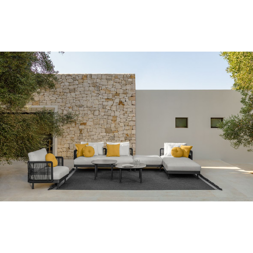 Silver Padded Outdoor Modular Sofa | Talenti Slam | Italianfurniture.com