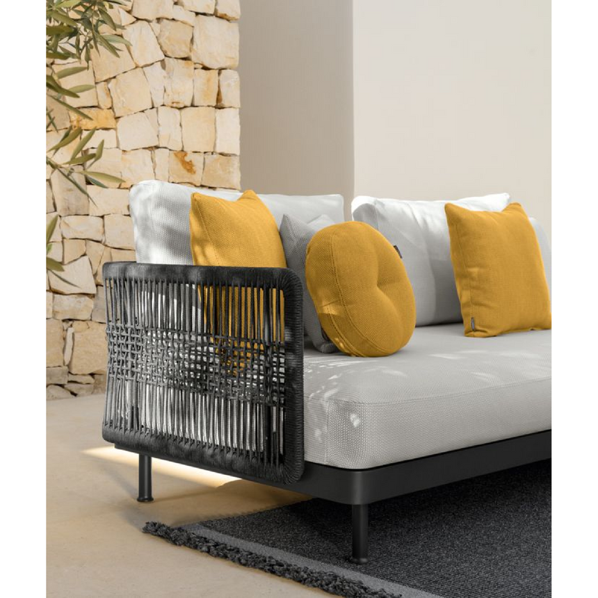 Silver Padded Outdoor Modular Sofa | Talenti Slam | Italianfurniture.com