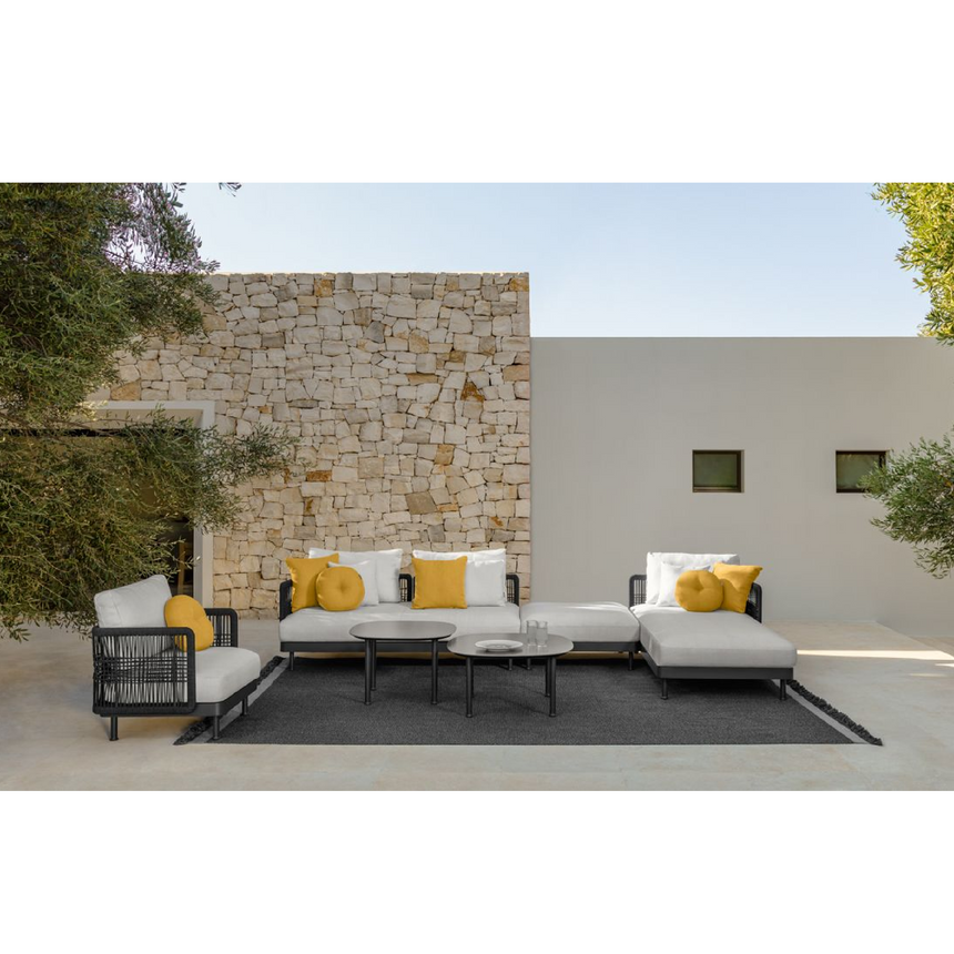 Woven Rope Cushioned Outdoor Sofa | Talenti Slam | Italianfurniture.com