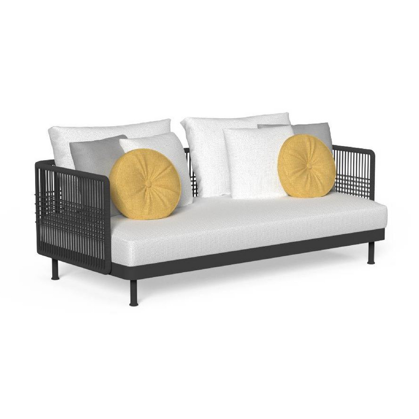 Woven Rope Cushioned Outdoor Sofa | Talenti Slam | Italianfurniture.com