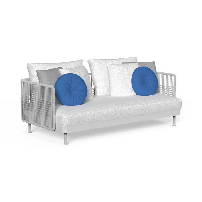 Woven Rope Cushioned Outdoor Sofa | Talenti Slam | Italianfurniture.com