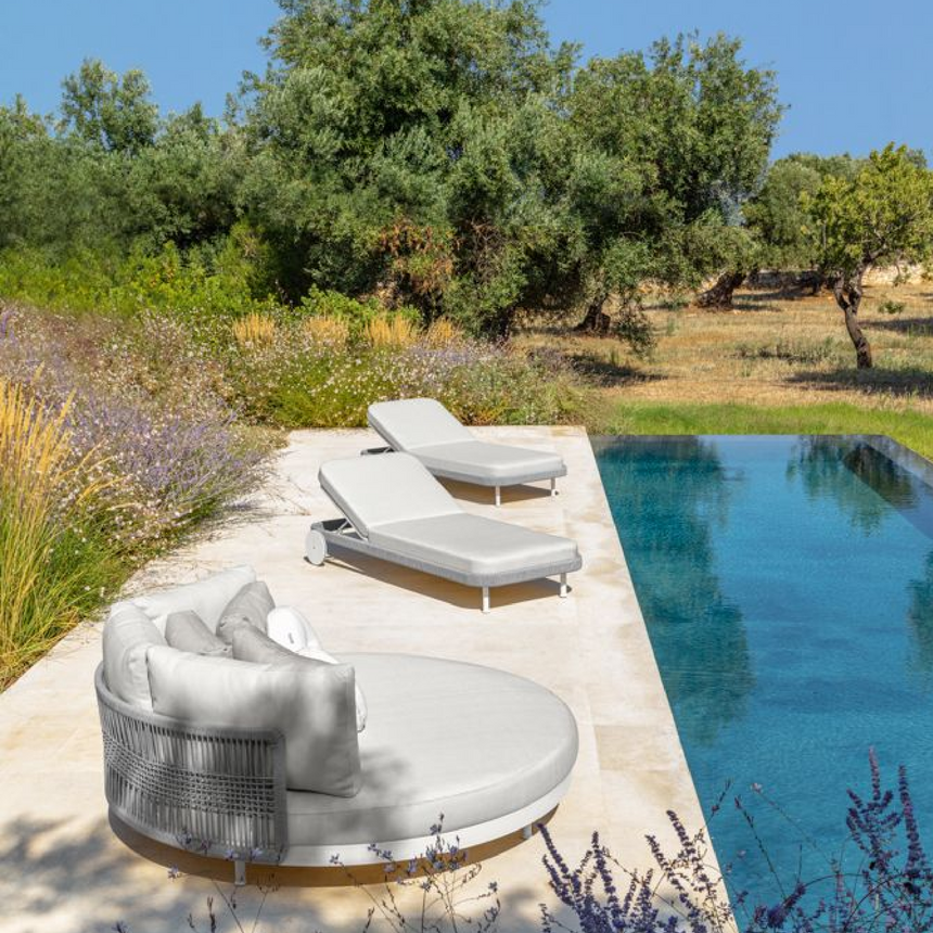 Rope Covered Sun Lounger | Talenti Slam | Italianfurniture.com