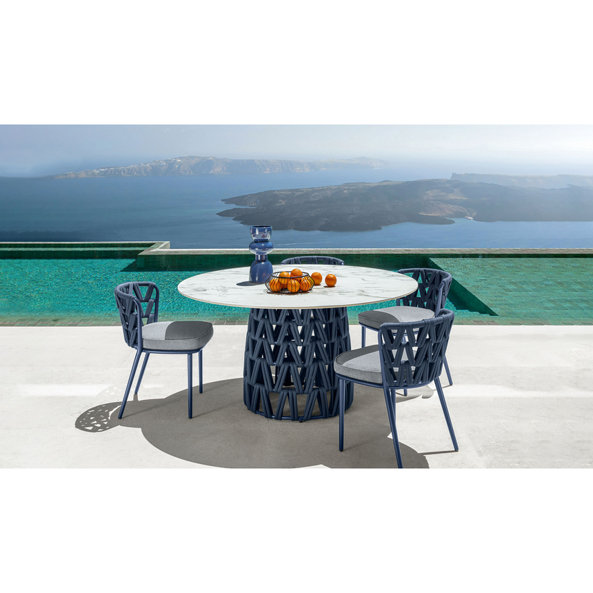 Rope Round Outdoor Dining Table | Talenti Swipe | Italianfurniture.com