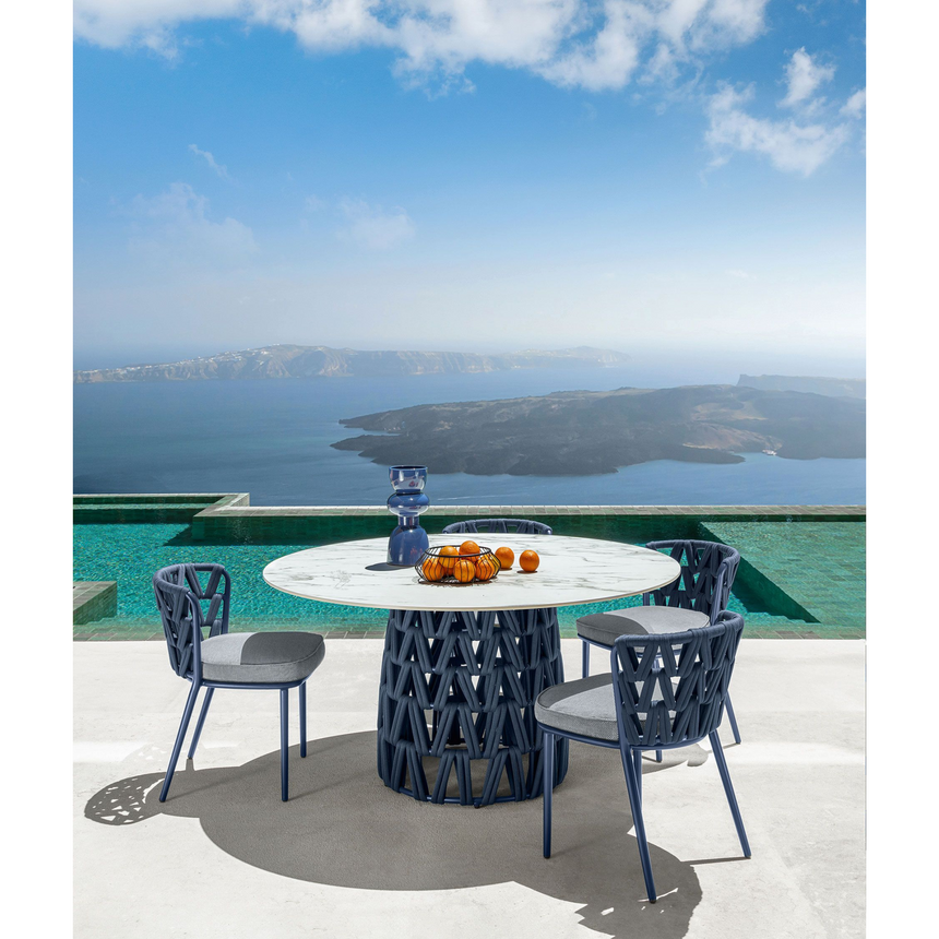 Rope Round Outdoor Dining Table | Talenti Swipe | Italianfurniture.com