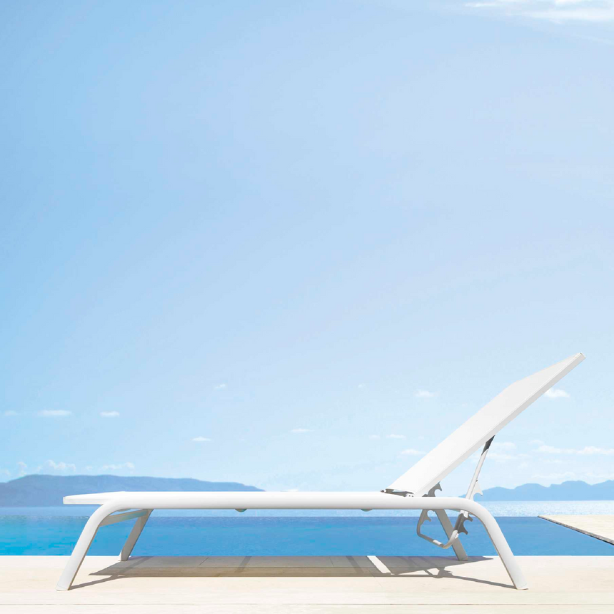 Textilene Sun Lounger | Talenti Step | Italianfurniture.com