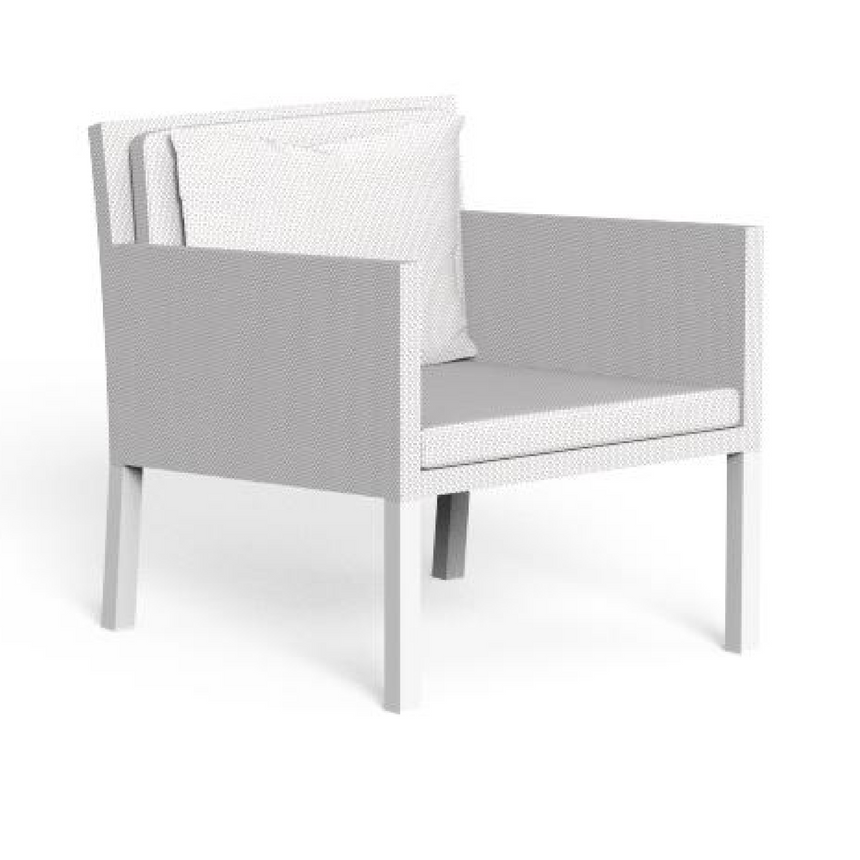 Textilene Covered Outdoor Lounge Armchair | Talenti Step | Italianfurniture.com
