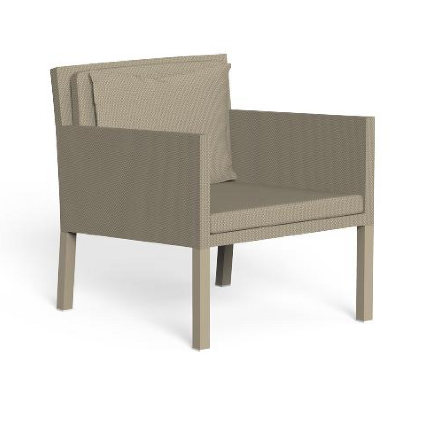Textilene Covered Outdoor Lounge Armchair | Talenti Step | Italianfurniture.com