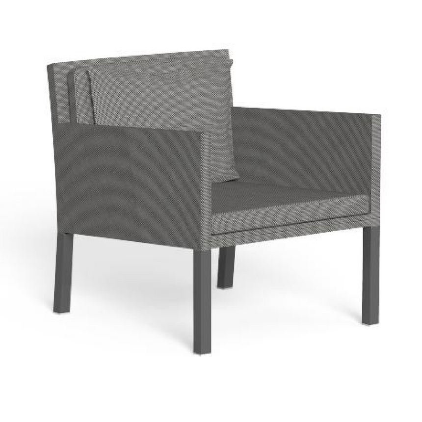 Textilene Covered Outdoor Lounge Armchair | Talenti Step | Italianfurniture.com