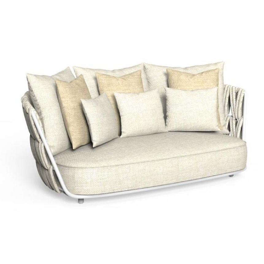 Padded Rope 2-Seater Outdoor Sofa | Talenti Swipe | Italianfurniture.com