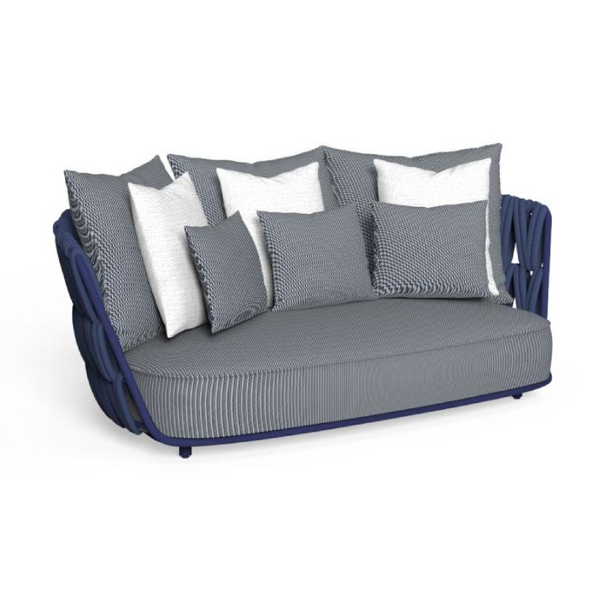 Padded Rope 2-Seater Outdoor Sofa | Talenti Swipe | Italianfurniture.com