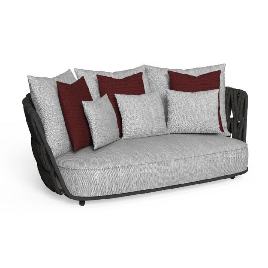 Padded Rope 2-Seater Outdoor Sofa | Talenti Swipe | Italianfurniture.com