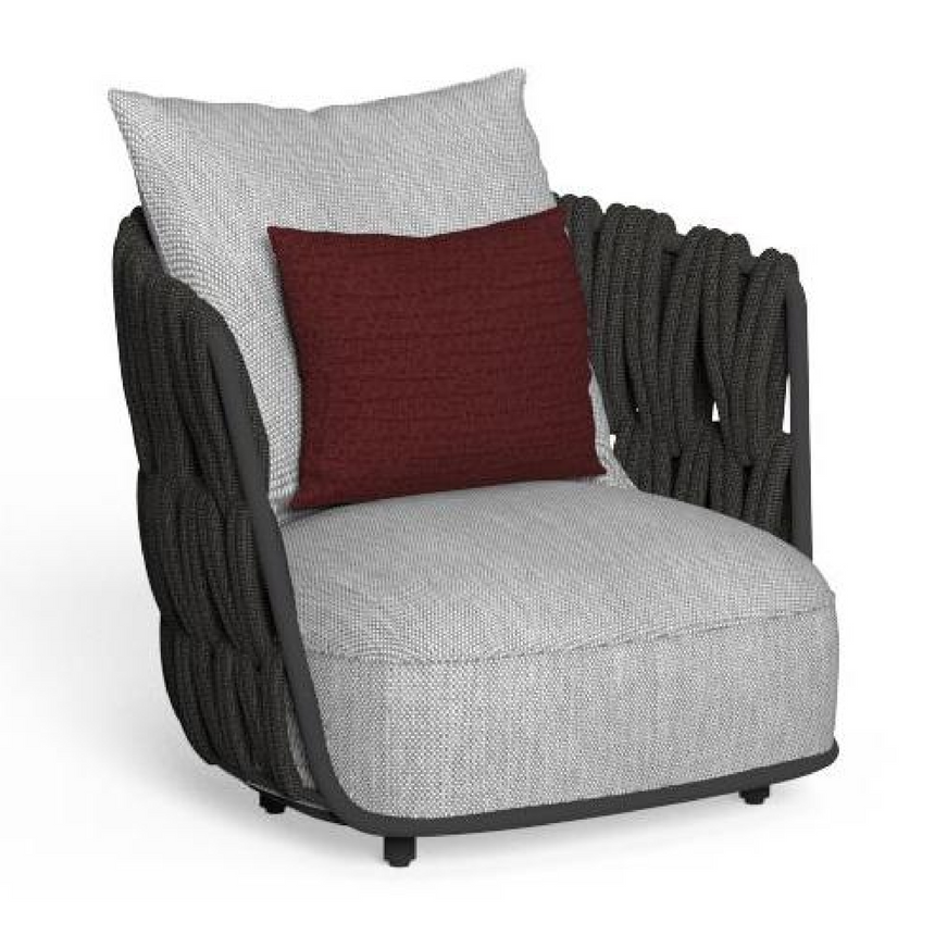 Padded Rope Outdoor Armchair | Talenti Swipe | Italianfurniture.com