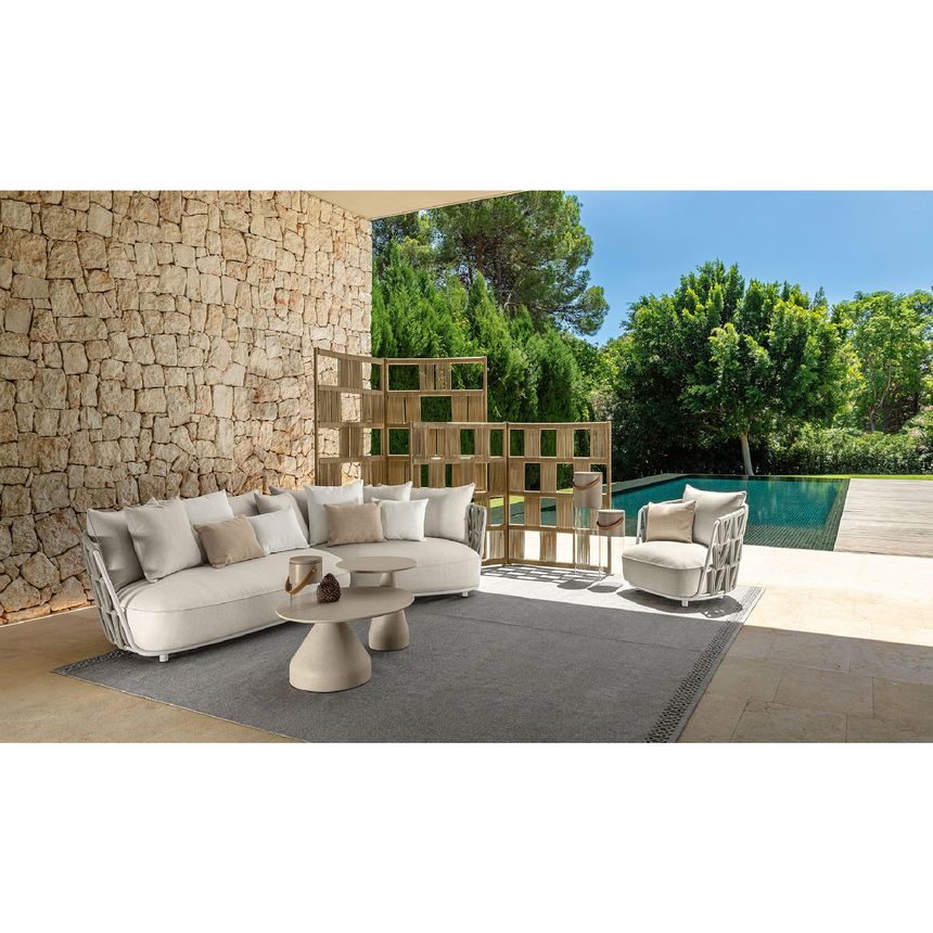 Padded Rope Outdoor Armchair | Talenti Swipe | Italianfurniture.com
