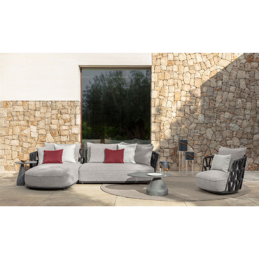 Padded Rope Outdoor Armchair | Talenti Swipe | Italianfurniture.com
