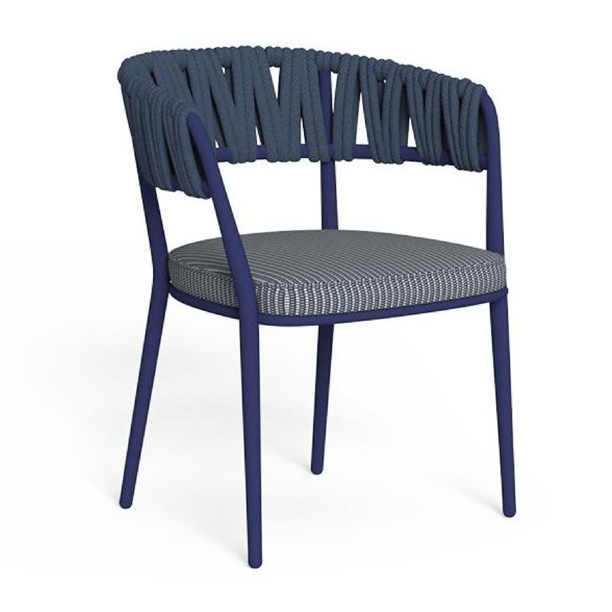 Padded Rope Outdoor Dining Chair | Talenti Swipe | Italianfurniture.com