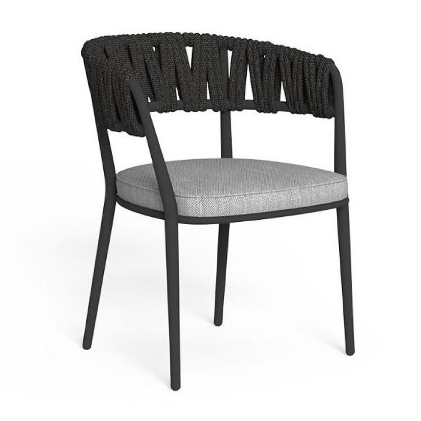 Padded Rope Outdoor Dining Chair | Talenti Swipe | Italianfurniture.com