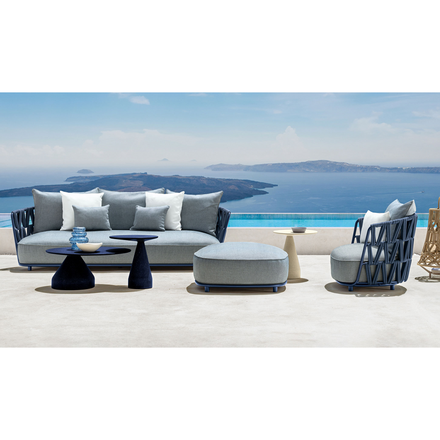 Cushioned Outdoor Ottoman | Talenti Swipe | Italianfurniture.com