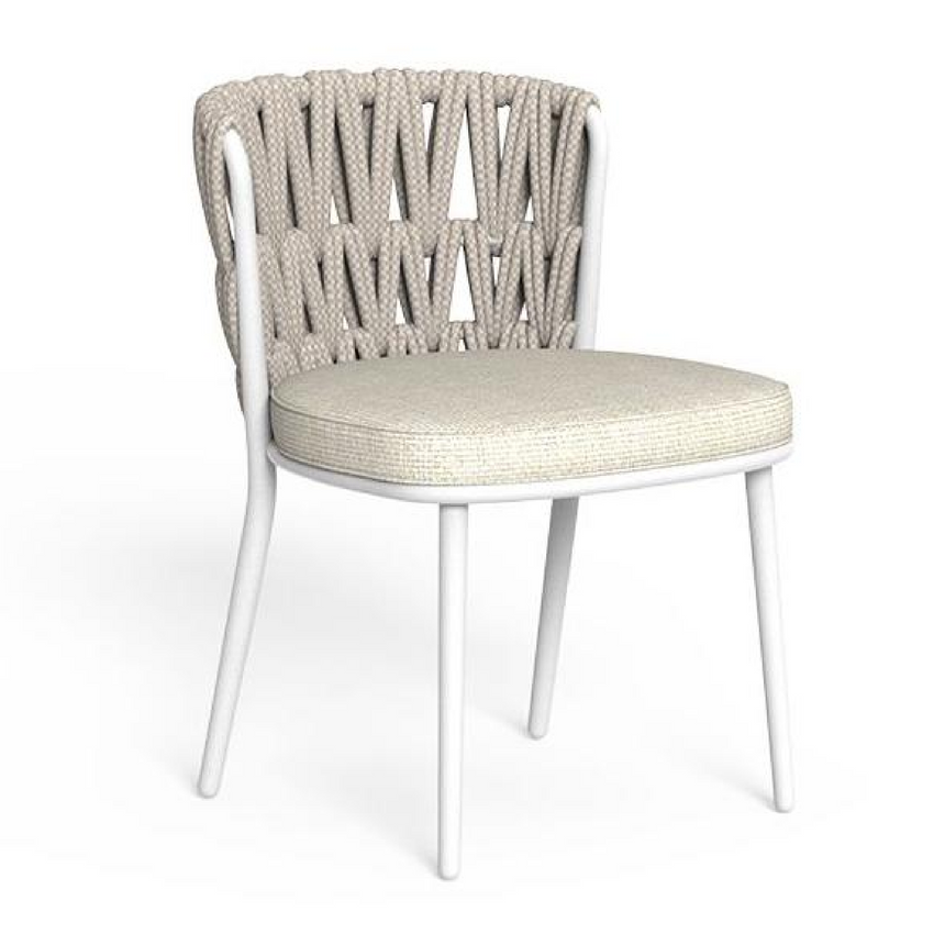 Padded Rope Outdoor Dining Chair | Talenti Swipe | Italianfurniture.com
