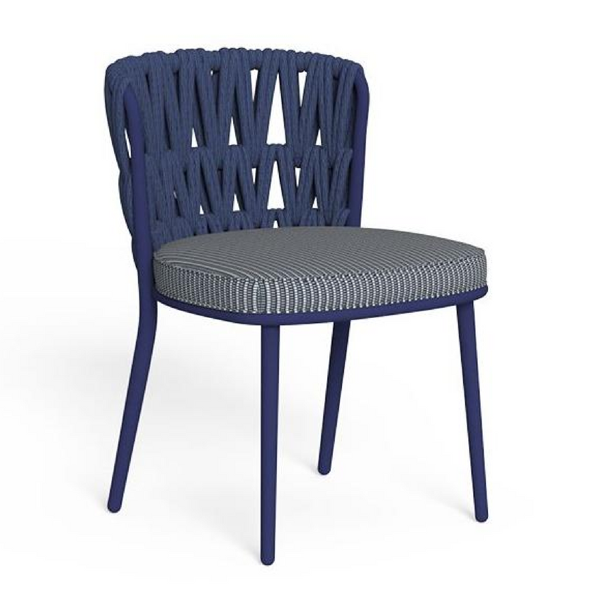 Padded Rope Outdoor Dining Chair | Talenti Swipe | Italianfurniture.com