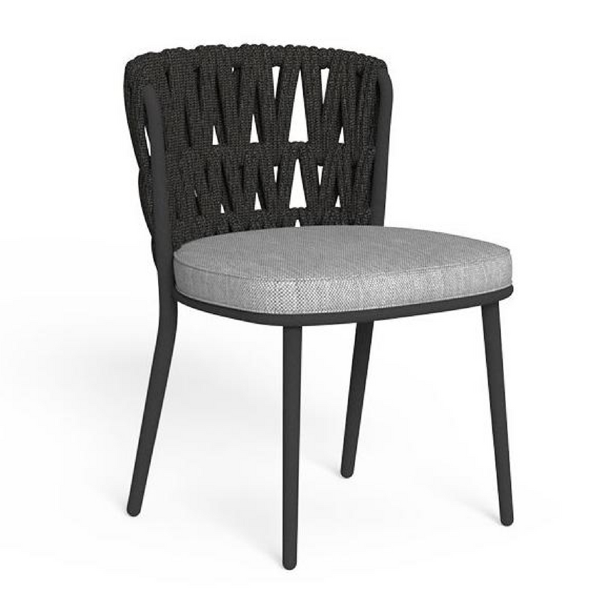 Padded Rope Outdoor Dining Chair | Talenti Swipe | Italianfurniture.com