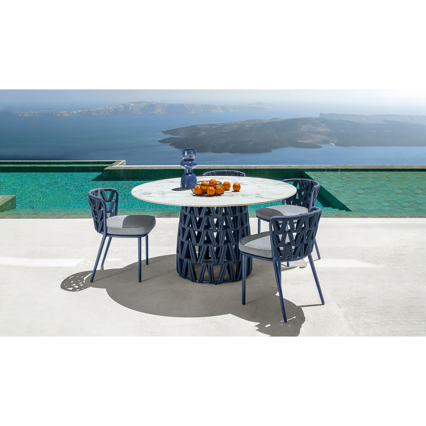 Padded Rope Outdoor Dining Chair | Talenti Swipe | Italianfurniture.com