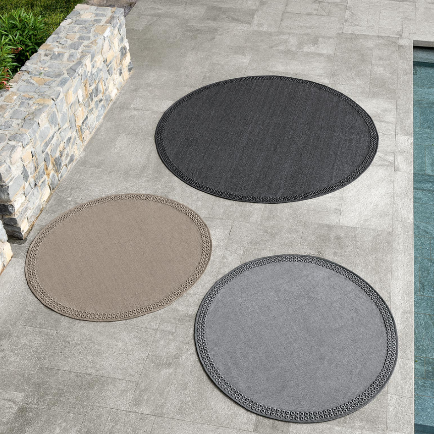 Round Fabric Outdoor Carpet | Talenti Square | Italianfurniture.com