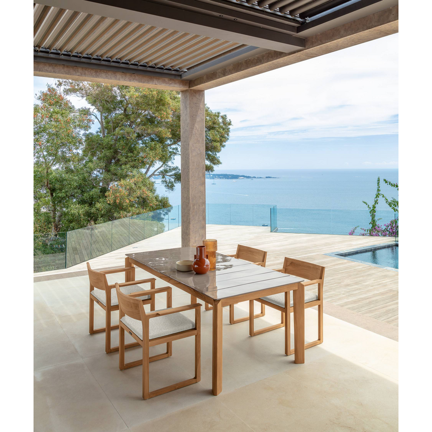 Padded Seat Outdoor Dining Armchair | Talenti Thea | Italianfurniture.com