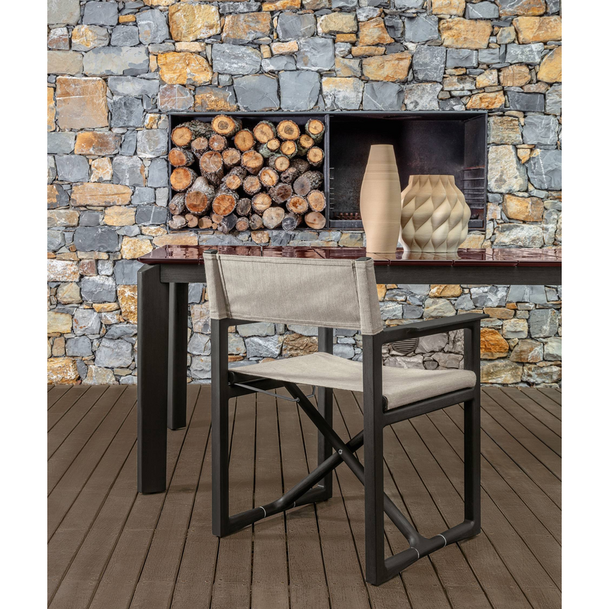 Beige Outdoor Director Chair | Talenti Thea | Italianfurniture.com